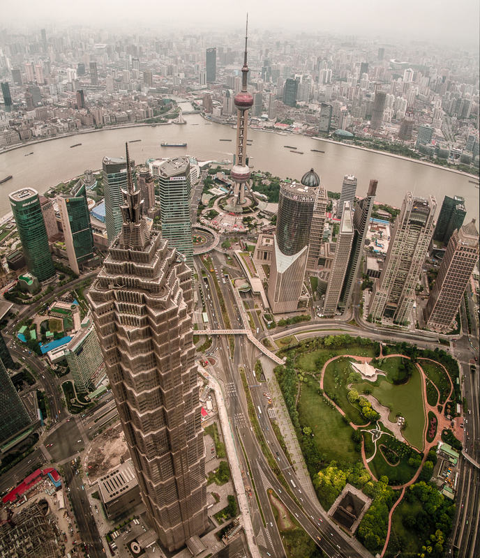Shanghai viewed from World Financial Center